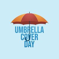 Umbrella Cover Day design template good for celebration usage. Umbrella image. eps 10. vector