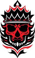 Unique skull design vector
