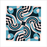 ILLUSTRATION 122 GEOMETRIC PATTERN FLAT ILLUSTRATION vector