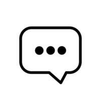 Speech Bubble with Text Lines Icon . Chat Icon Illustration vector