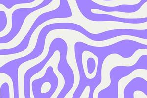Horizontal abstract background with colorful wave pattern. Trendy illustration in retro style 60s, 70s. vector