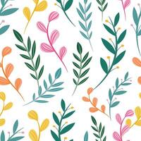 Abstract flower background design floral border frame vector