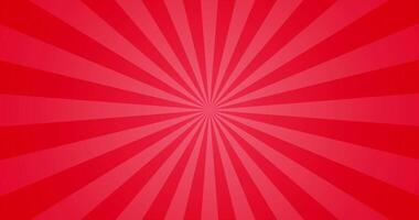 Simple Gradient Red Shiny Swirls Solar Ray Plain Animation Blank Horizontal Background video