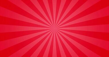 Simple Gradient Red Shiny Swirls Solar Ray Plain Animation Blank Horizontal Background video