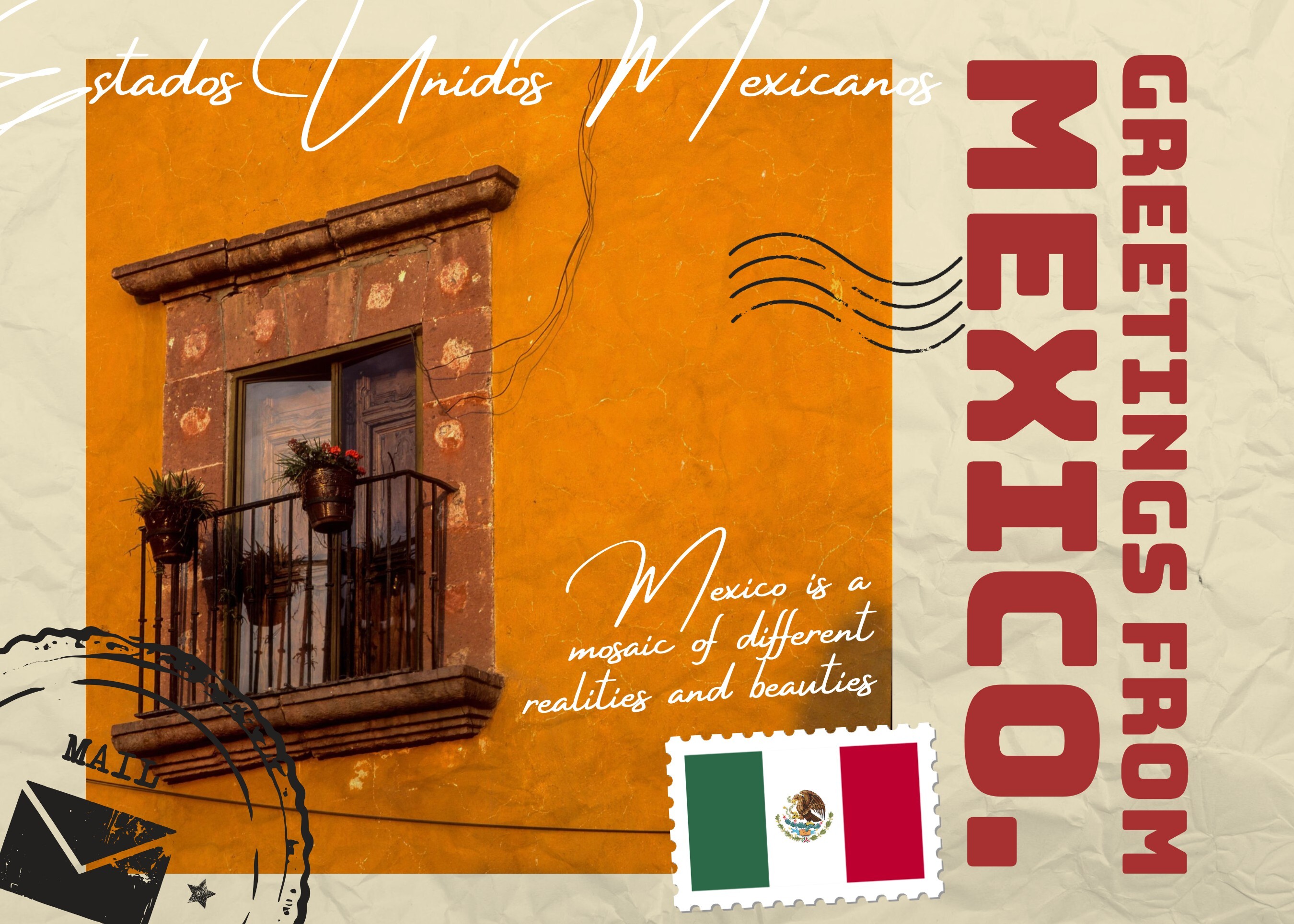 Mexico Postcard Template