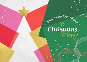 Christmas Modern Invitation Card template