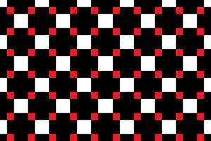 Red and black rectangle fabric seamless pattern vector