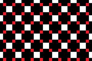 Red and black rectangle fabric seamless pattern vector