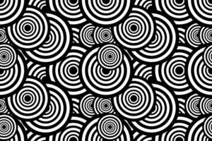 Black circle seamless pattern background vector