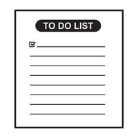 To do list design vector