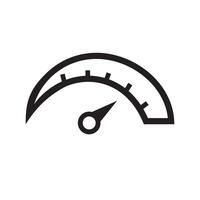 The tachometer, speedometer and indicator icon. Speed sign logo vector