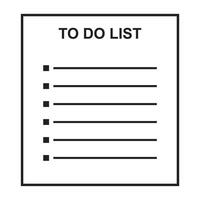 To do list design vector