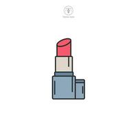 Lipstick symbol illustration isolated on white background vector