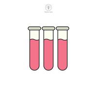 Test Tubes Icon. Medical or Healthcare theme symbol illustration isolated on white background vector