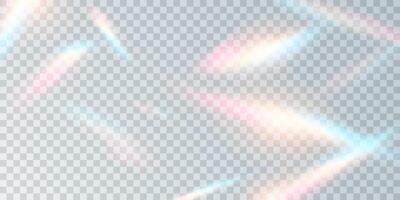 Multicolored light effect and zigzag ribbons falling from above on streamer, tinsel vector