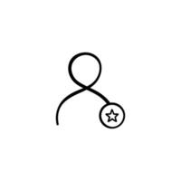 User Review Line Style Icon Design vector