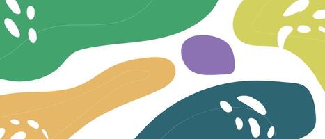 Web banner design abstract colorful background vector