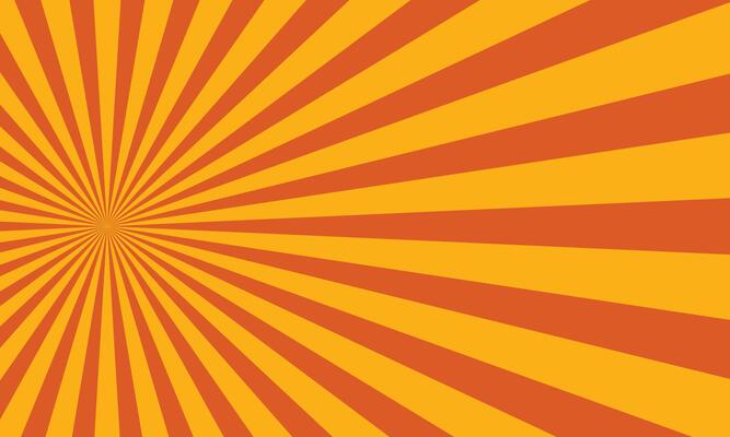 comic background with rays