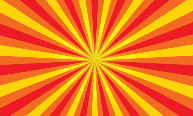 comic background with rays