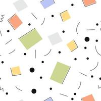 Abstract seamless pattern with geometric shapes. vector