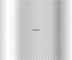 Wave, zigzag lines pattern. Black wavy line on white background. Texture - illustration vector