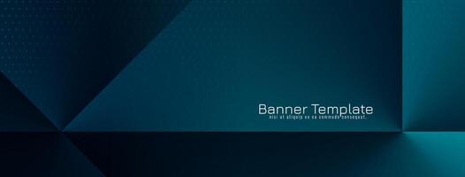 Futuristic modern stylish geometric blue business banner template vector