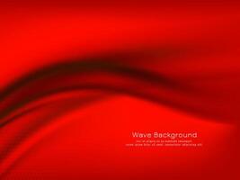 Modern elegant red wave design background vector