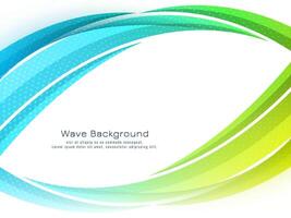 Abstract colorful wave design decorative background vector