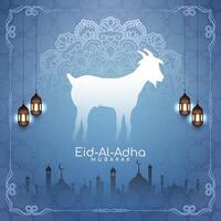 religioso eid Alabama adha Mubarak islámico festival celebracion antecedentes vector