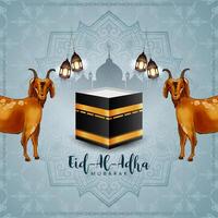 religioso eid Alabama adha Mubarak islámico festival celebracion antecedentes vector