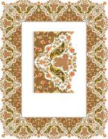 Floral frame with calligraphy style vector