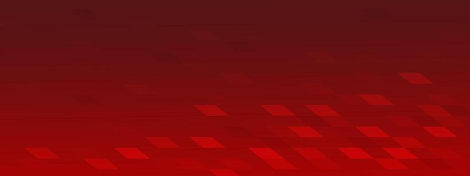 red shiny abstract geometric technology background vector