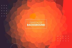 Abstract colorful crystallized background wallpaper, geometric, polygon and triangle-shaped mosaic background, perfect use for business promotion on posters, flyers, and invitation cards vector