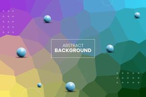 Abstract colorful crystallized background wallpaper, geometric, polygon and triangle-shaped mosaic background, perfect use for business promotion on posters, flyers, and invitation cards vector