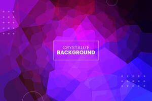 Abstract colorful crystallized background wallpaper, geometric, polygon and triangle-shaped mosaic background, perfect use for business promotion on posters, flyers, and invitation cards vector