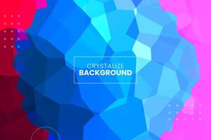 Abstract colorful crystallized background wallpaper, geometric, polygon and triangle-shaped mosaic background, perfect use for business promotion on posters, flyers, and invitation cards vector