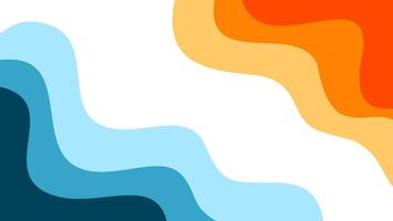 Abstract wavy Background. blue and orange background. abstract blue color wallpaper for desktop. Abstract curvy orange background. vector