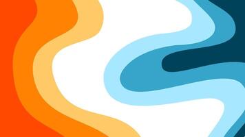 Abstract wavy Background. blue and orange background. abstract blue color wallpaper for desktop. Abstract curvy orange background. vector