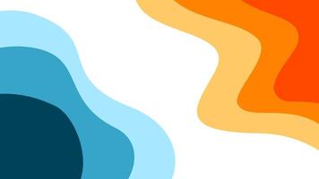 Abstract wavy Background. blue and orange background. abstract blue color wallpaper for desktop. Abstract curvy orange background. vector