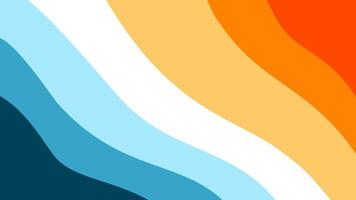 Abstract wavy Background. blue and orange background. abstract blue color wallpaper for desktop. Abstract curvy orange background. vector