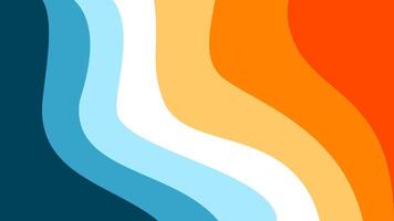 Abstract wavy Background. blue and orange background. abstract blue color wallpaper for desktop. Abstract curvy orange background. vector