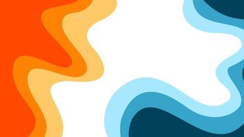 Abstract wavy Background. blue and orange background. abstract blue color wallpaper for desktop. Abstract curvy orange background. vector