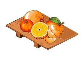 plato con frutas plato de frutas ilustración. orgánico diseño concepto. mano dibujado frutas recopilación. Fruta plato aislado. granja productos vector