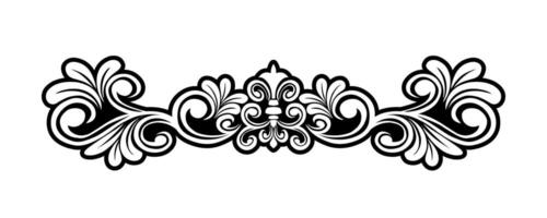 ornamento floral diseño elemento para marco, borde, y Boda con Clásico estilo vector