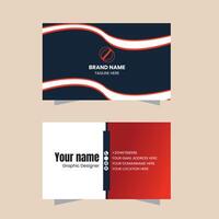 Corporate modern Business Card Template Design vector