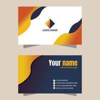 Corporate modern Business Card Template Design vector