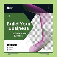 Creative Business Social Media Post Template Design vector