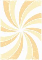 Pop art yellow background with swirl of beams, stripes from the center. Scuffed, scratched surface. Vintage cartoon retro style. For groovy, retro, pop art, comic style. With clipping mask vector