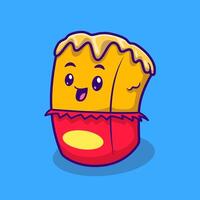 Cute Butter Character Cartoon vector