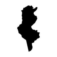 Tunisia map on white background vector